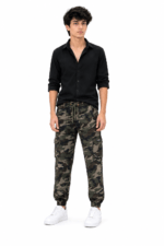 Topjeans Men’s Camouflage Cargo Pants – Green Camo Jogger Trousers - Image 2