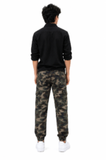Topjeans Men’s Camouflage Cargo Pants – Green Camo Jogger Trousers - Image 3