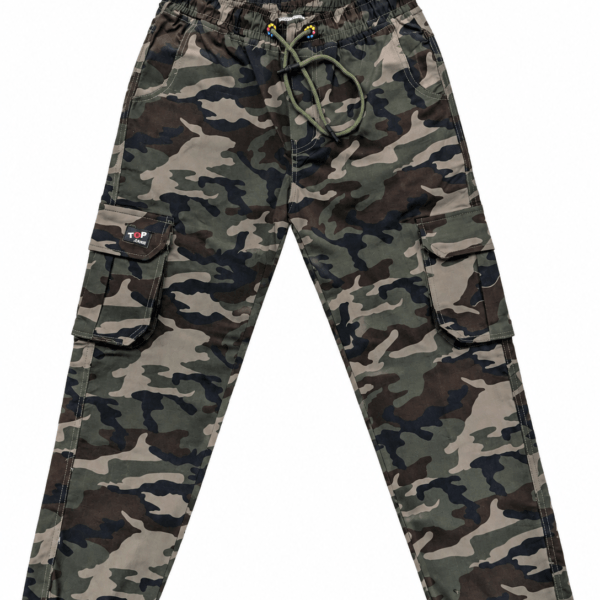 Topjeans men’s green camouflage cargo pants