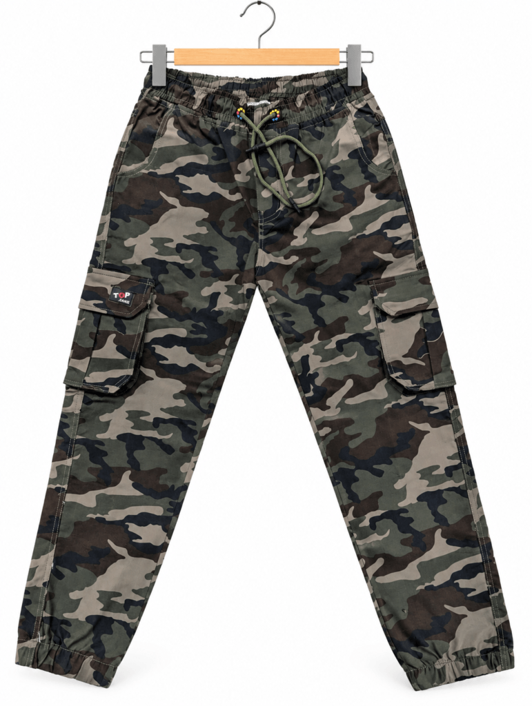 Topjeans men’s green camouflage cargo pants