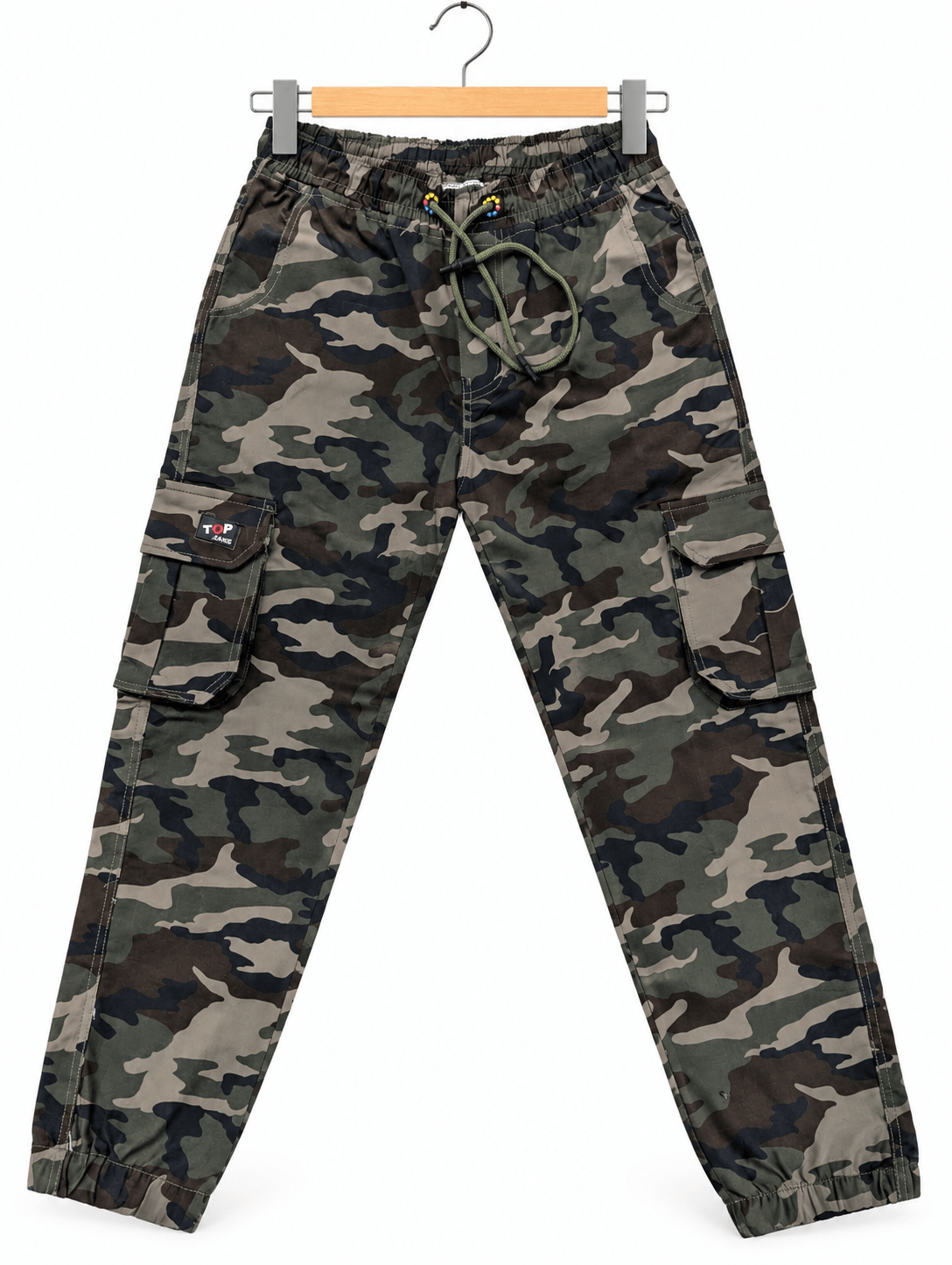Topjeans Men’s Green Camouflage Cargo Pants Topjeans men’s green camouflage cargo pants