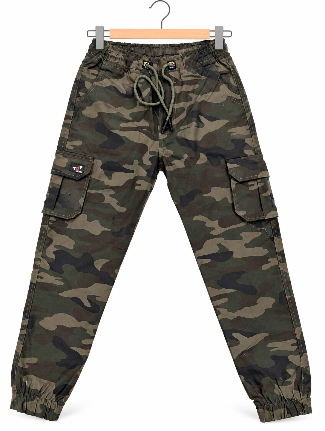 mens-camouflage-cargo-jogger-pants-pakistan-topjeans.jpg Men’s camouflage cargo jogger pants with drawstring by TopJeans