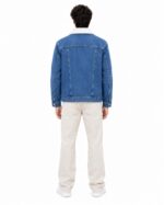 Blue Sherpa Collar Denim Jacket - Image 3